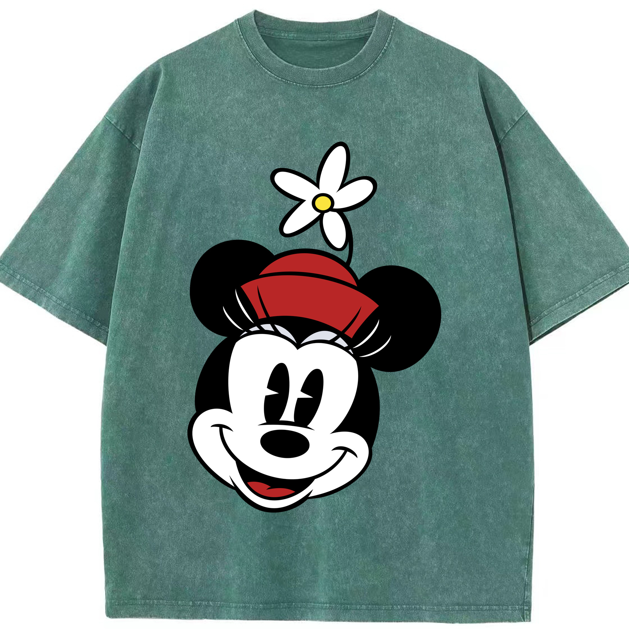 （画像用） ミッキーマウス Mickey Mouse 綿100% ヴィンテージ風 半袖Tシャツ（フロントプリント）